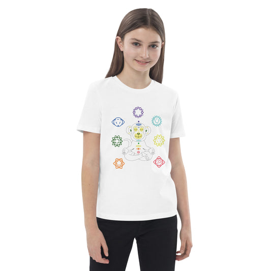 Yoga kids tshirt Monkey Chakras