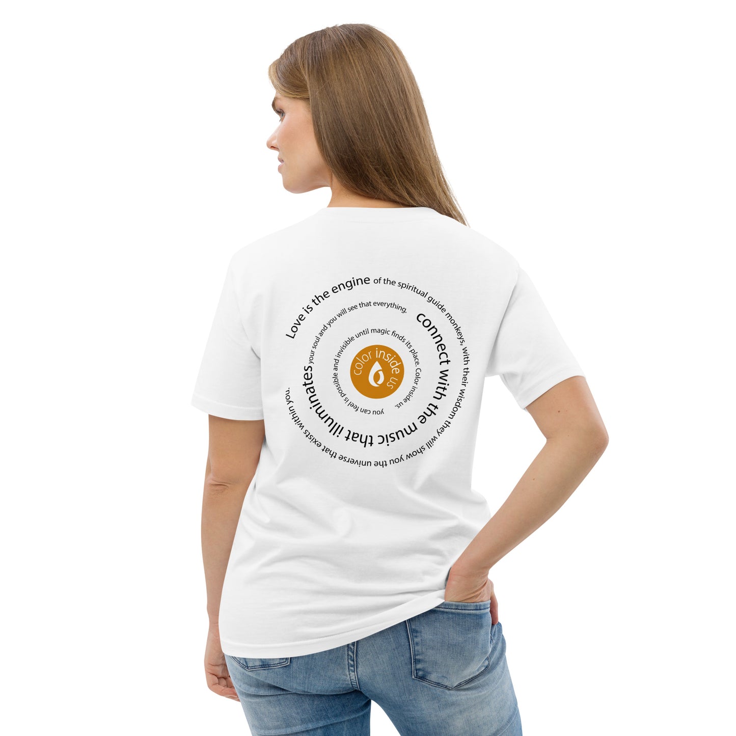 Yoga tshirt adult Monkey Chakras